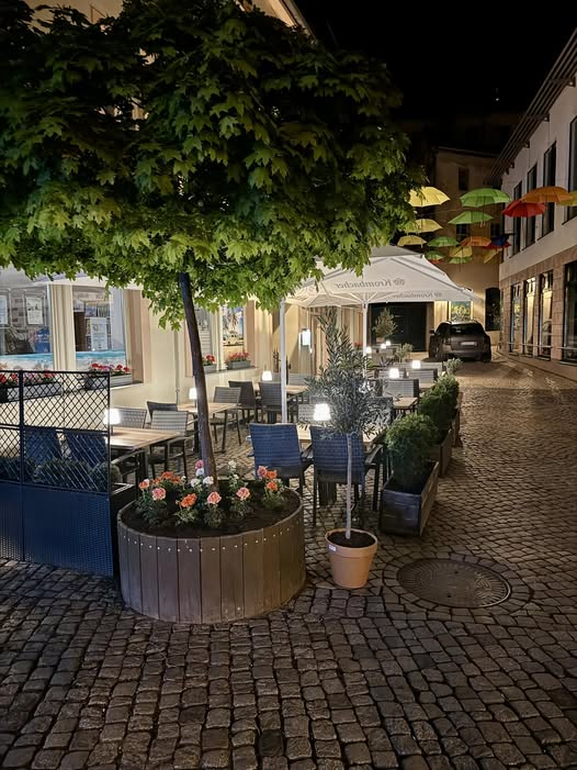Außenbereich am Abend